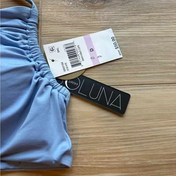 SoLuna D cup Stylish Blue Bikini Top - Picture 2 of 3